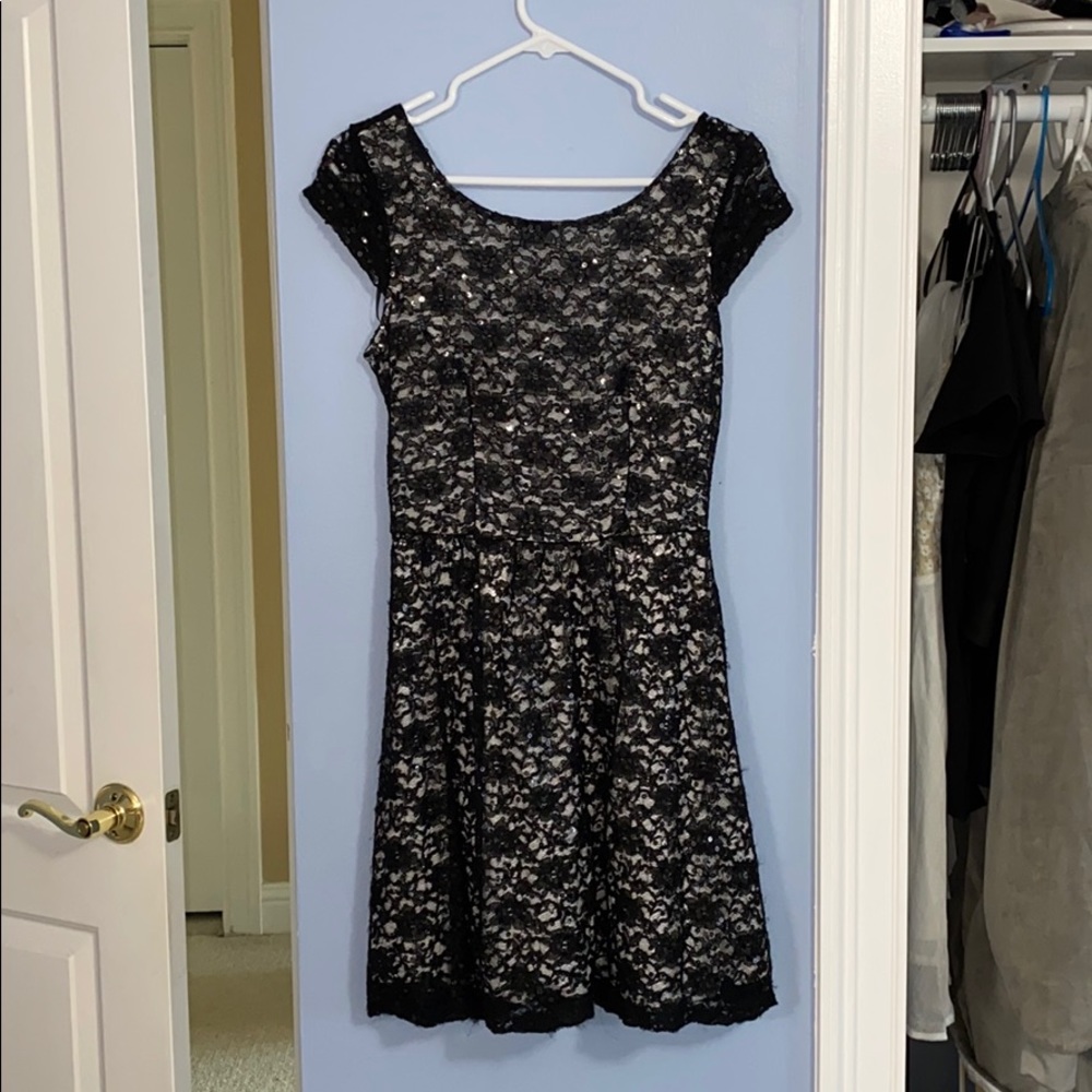 short black sequin dress